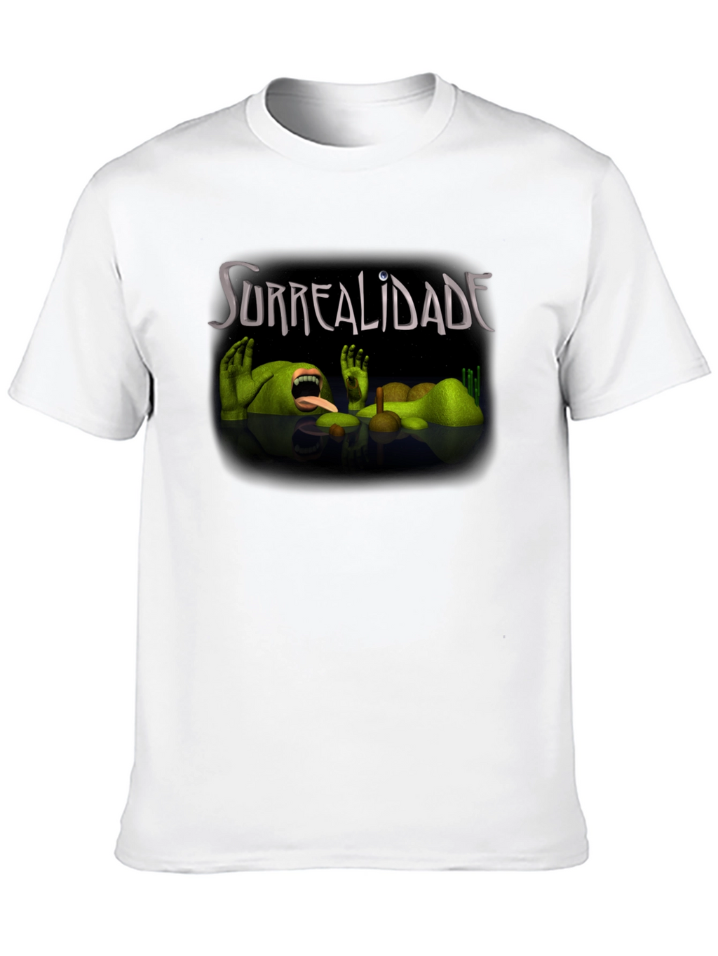Surrealidade Graphic Tee - Black Cotton Shirt