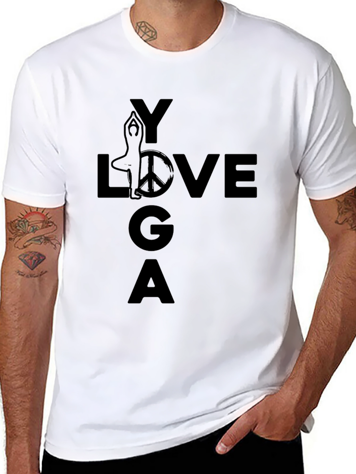 Yoga Love Graphic Tee - Relaxed Fit Everyday Comfort
