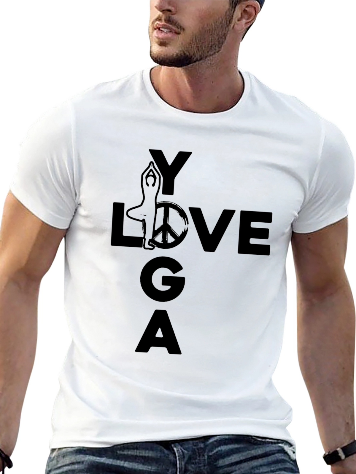 Yoga Love Graphic Tee - Relaxed Fit Everyday Comfort