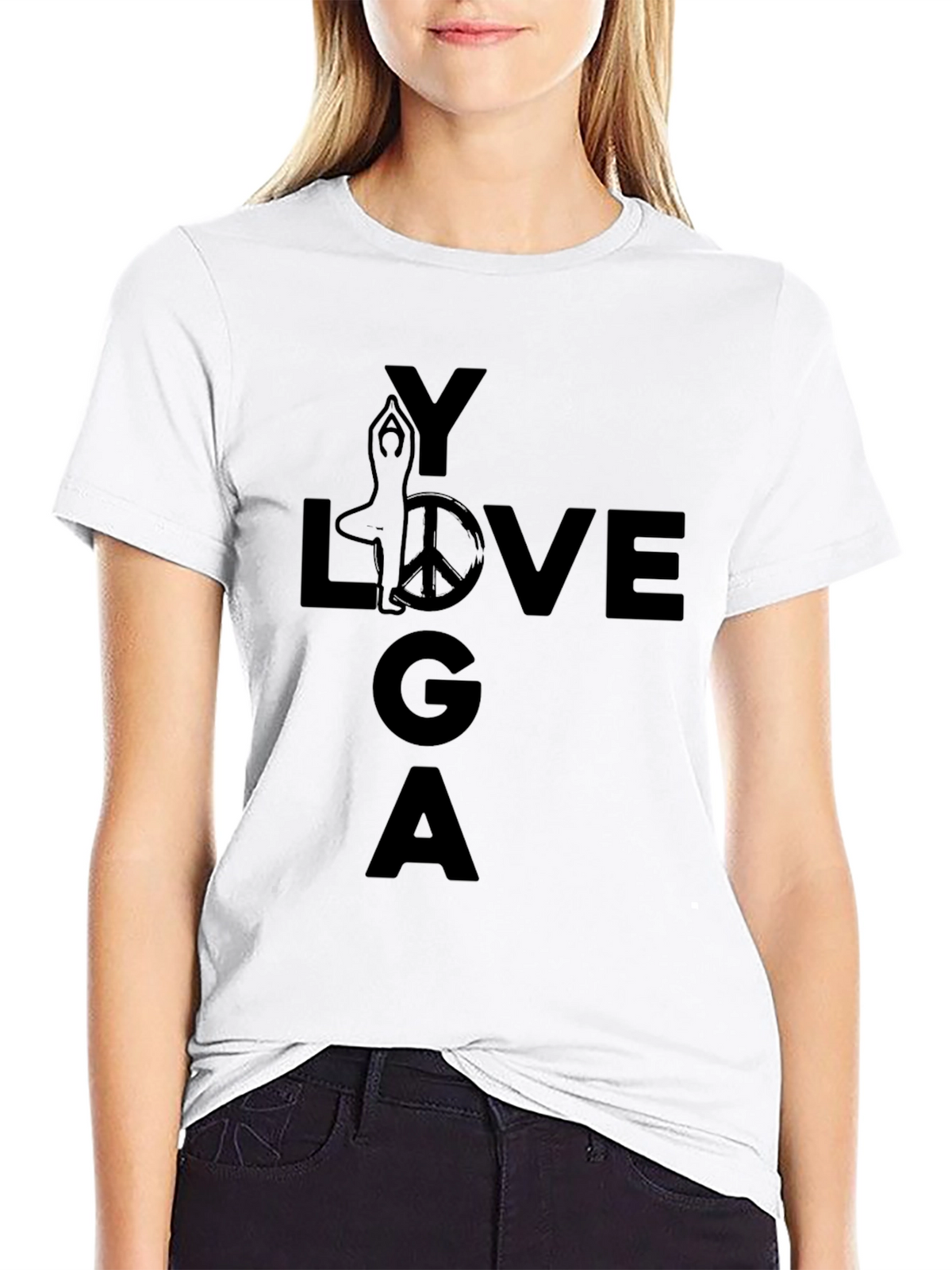 Yoga Love Graphic Tee - Relaxed Fit Everyday Comfort