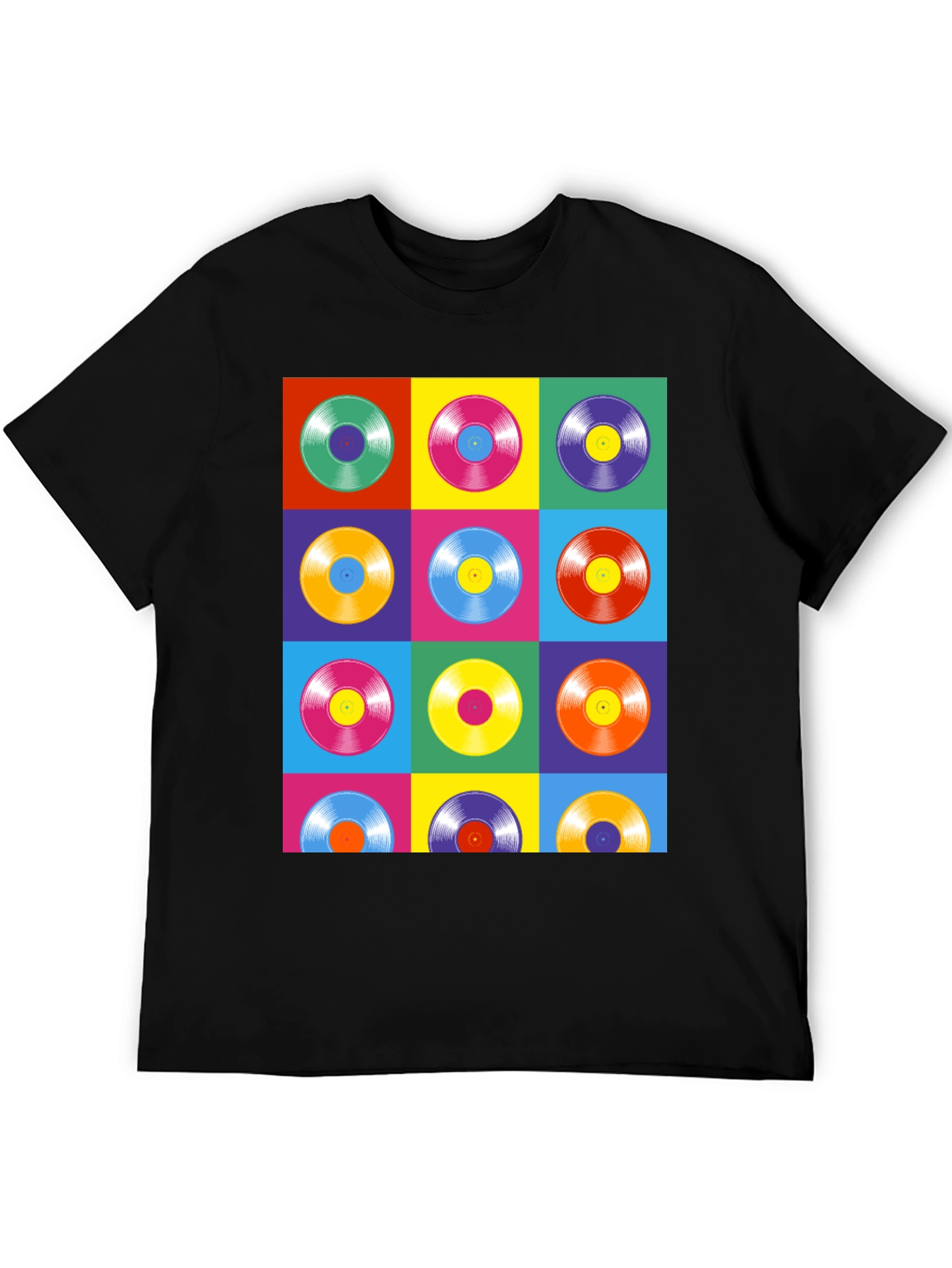 Retro Vinyl Record Pop Art T-Shirt