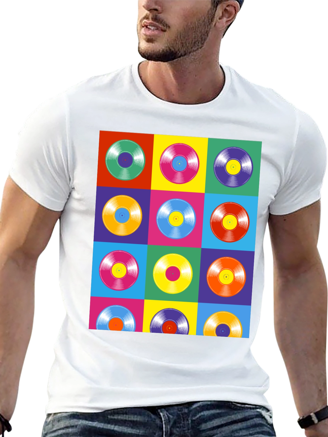Retro Vinyl Record Pop Art T-Shirt