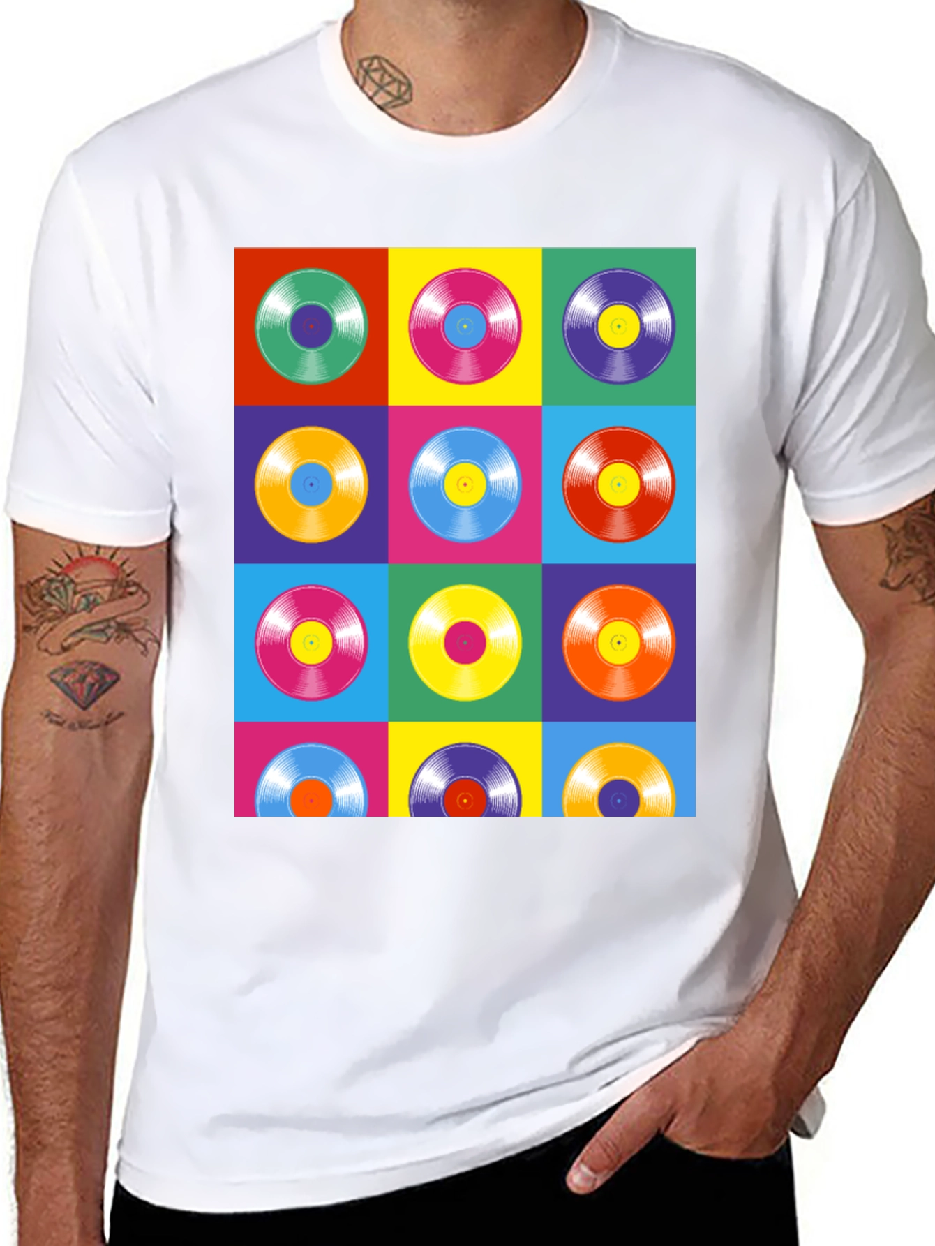 Retro Vinyl Record Pop Art T-Shirt