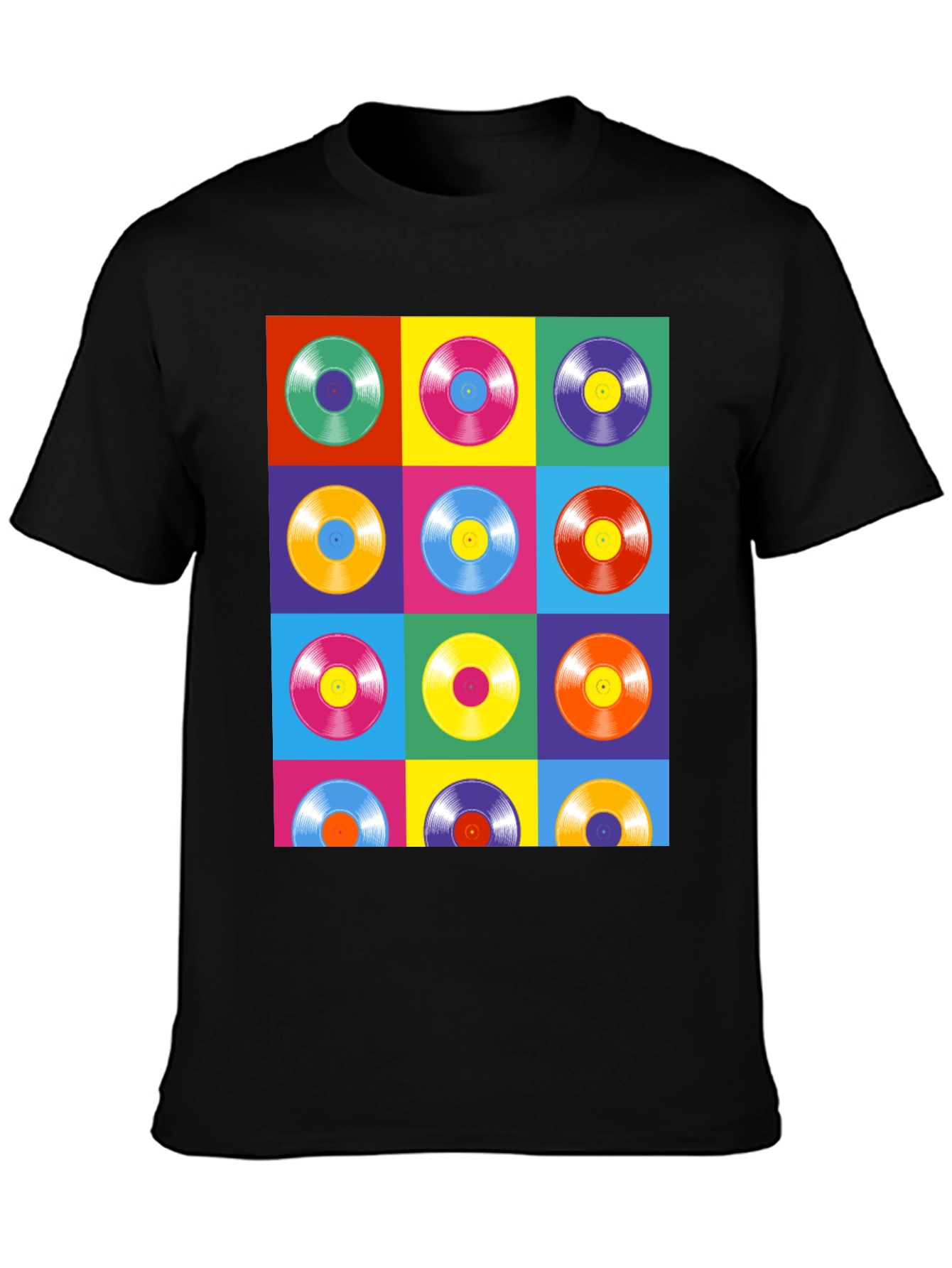 Retro Vinyl Record Pop Art T-Shirt