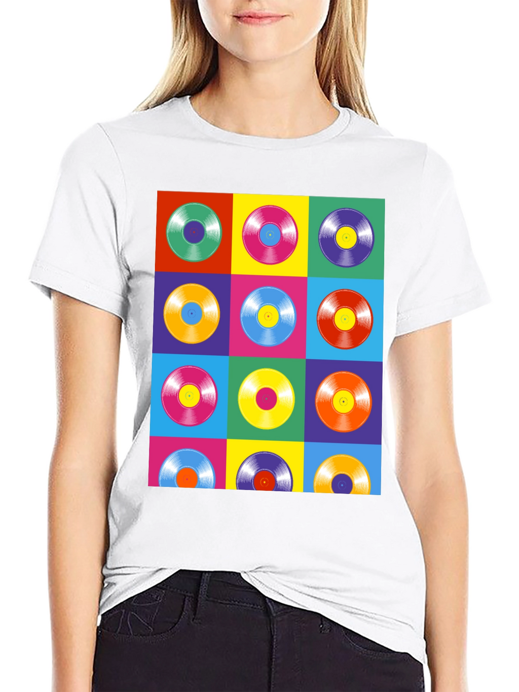 Retro Vinyl Record Pop Art T-Shirt