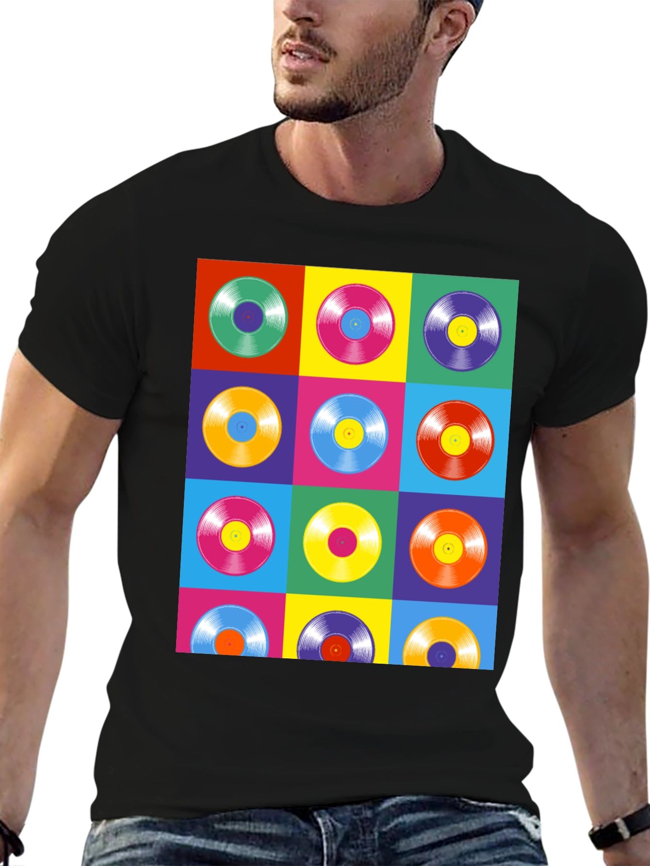 Retro Vinyl Record Pop Art T-Shirt
