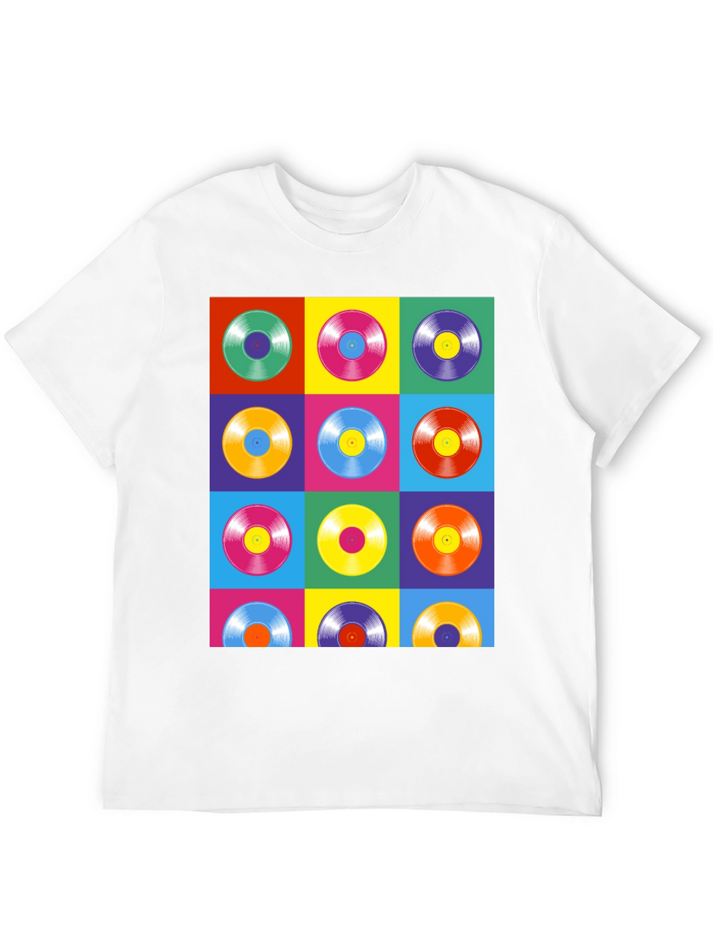 Retro Vinyl Record Pop Art T-Shirt