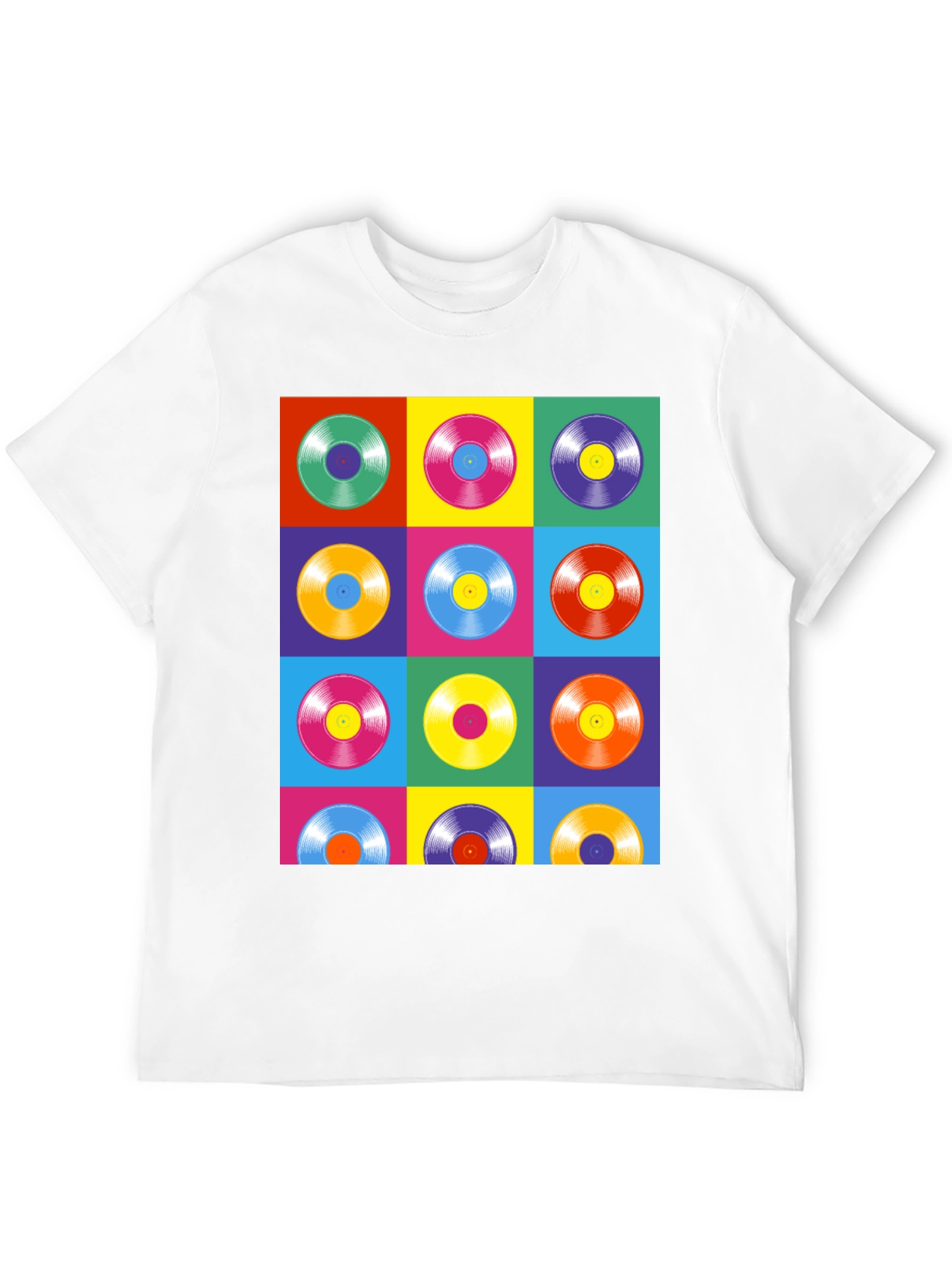 Retro Vinyl Record Pop Art T-Shirt