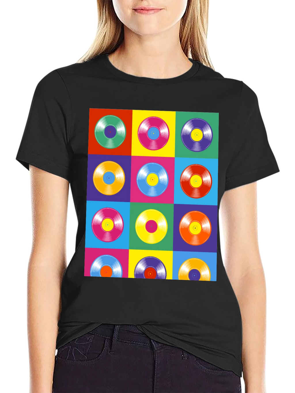 Retro Vinyl Record Pop Art T-Shirt