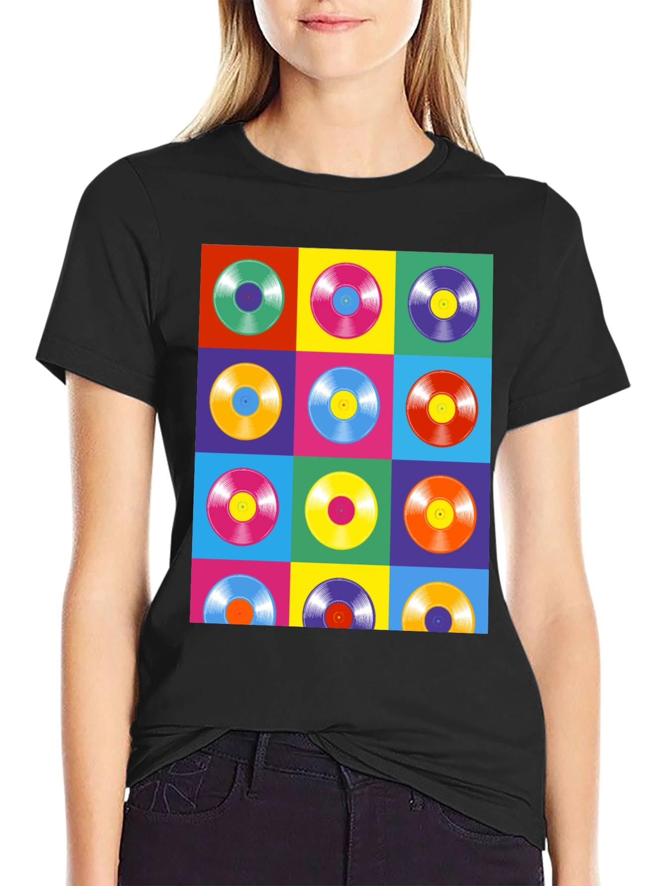 Retro Vinyl Record Pop Art T-Shirt