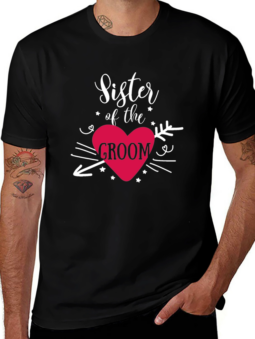 Sister of the Groom T-Shirt - Wedding Celebration Tee
