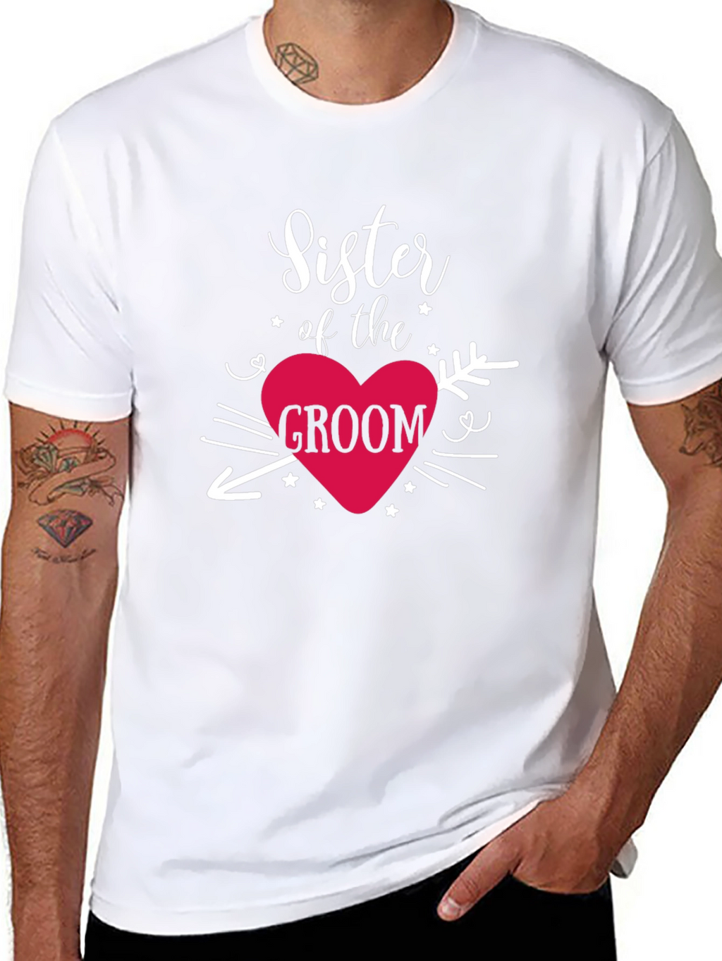 Sister of the Groom T-Shirt - Wedding Celebration Tee