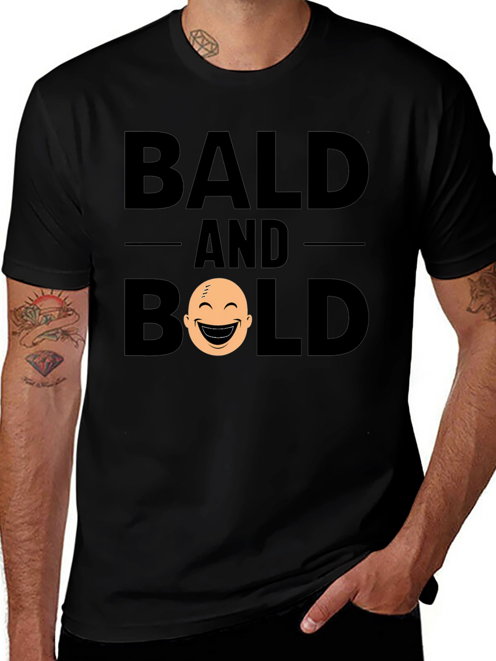 Bald and Bold T-Shirt - Funny Graphic Tee