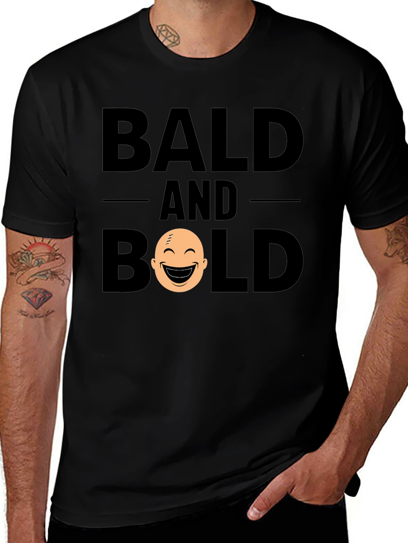 Bald and Bold T-Shirt - Funny Graphic Tee