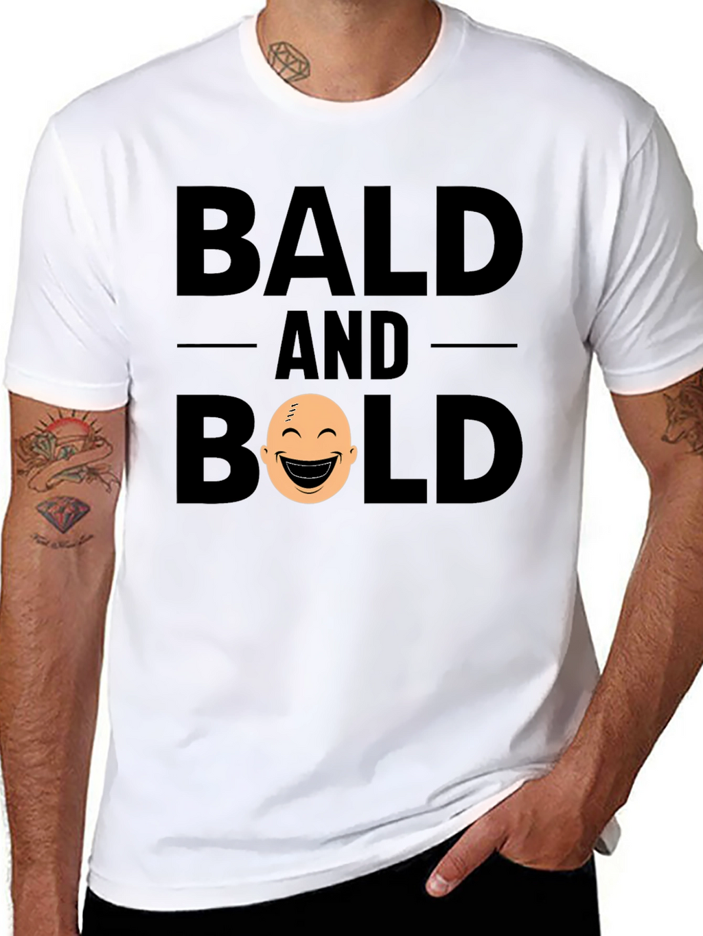 Bald and Bold T-Shirt - Funny Graphic Tee