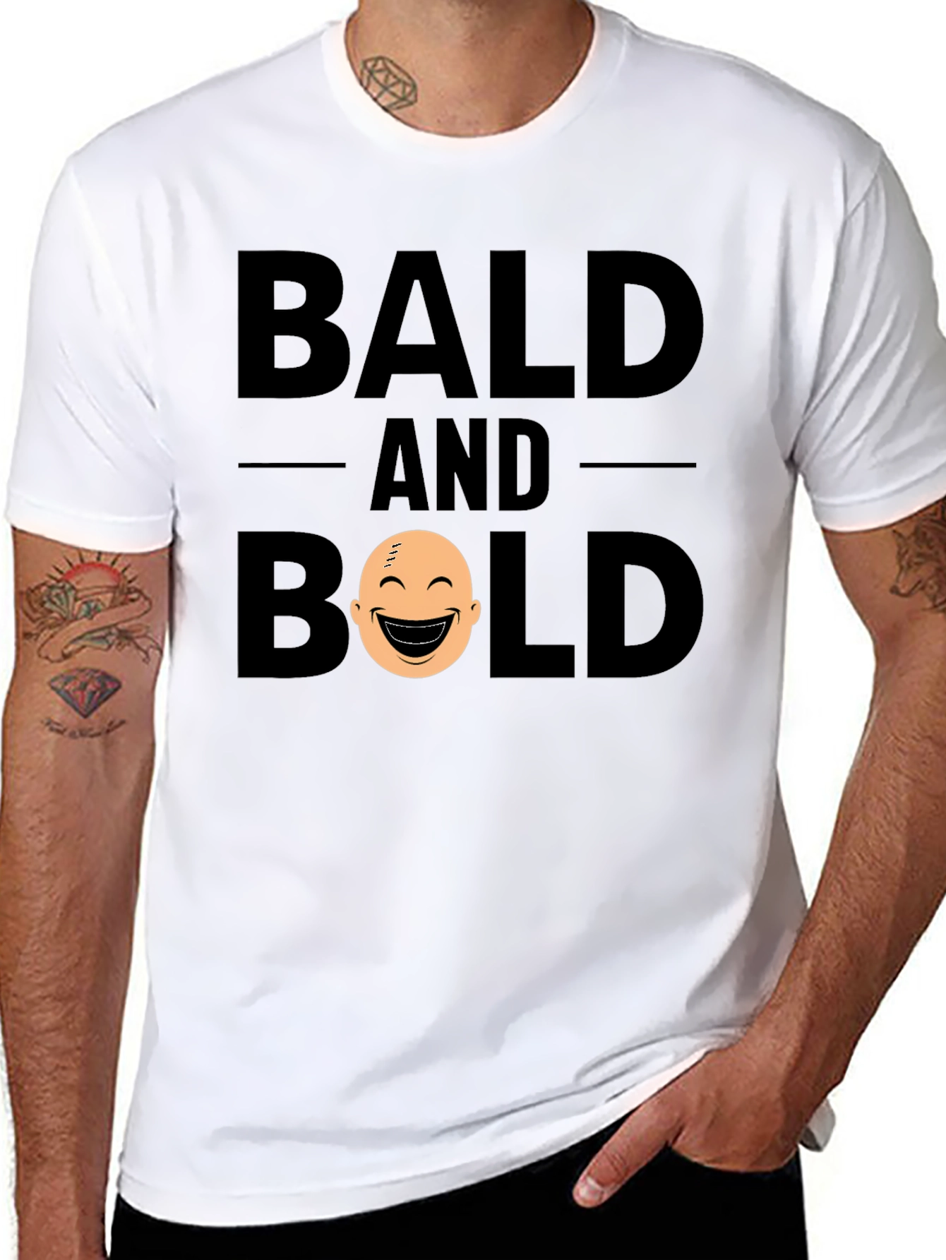 Bald and Bold T-Shirt - Funny Graphic Tee