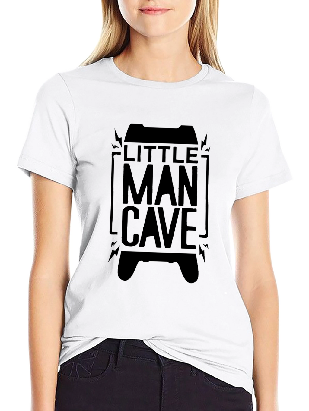 Little Man Cave Gamer T-Shirt - Black
