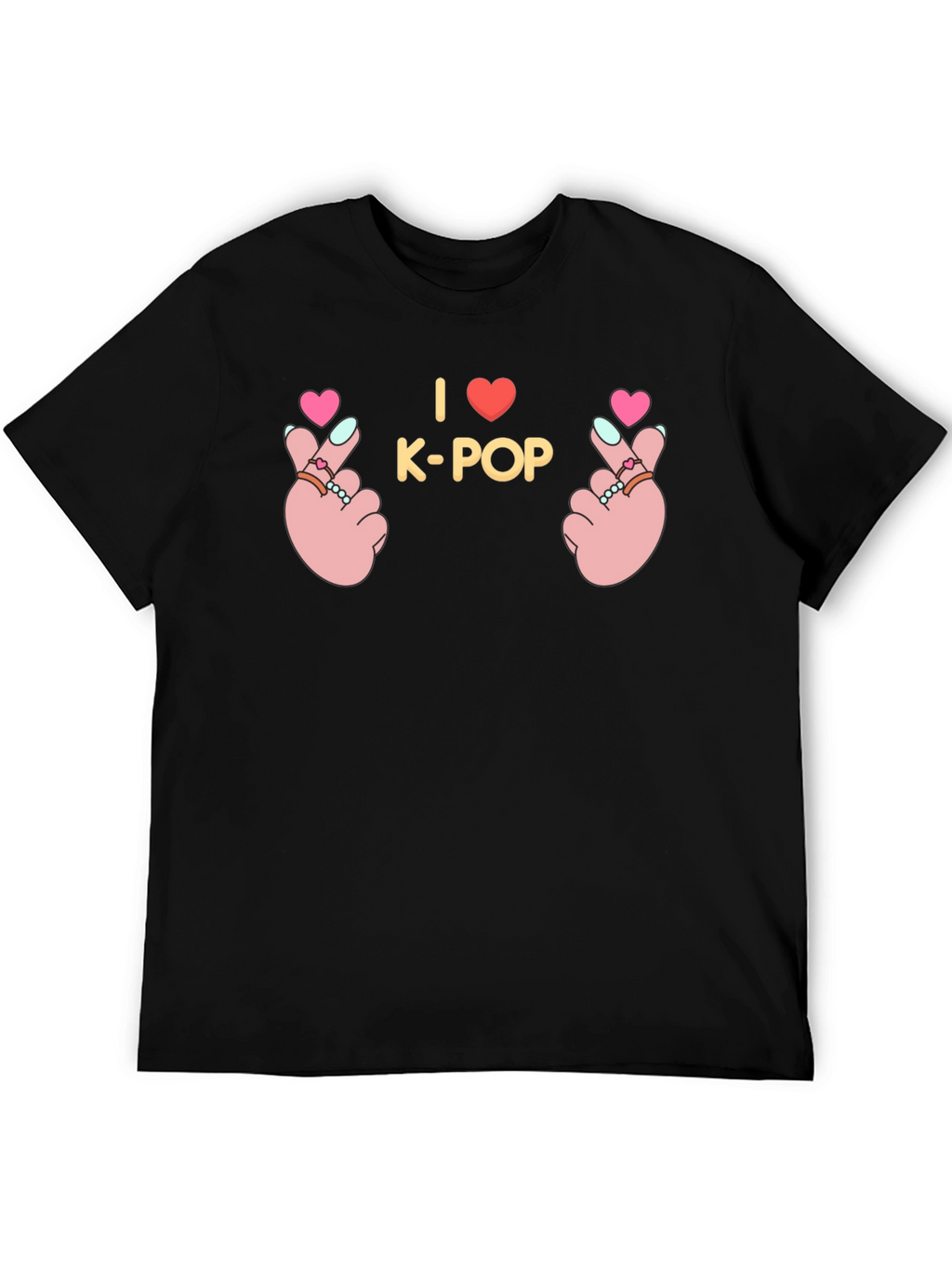 I Love K-Pop Hand Sign Graphic Tee