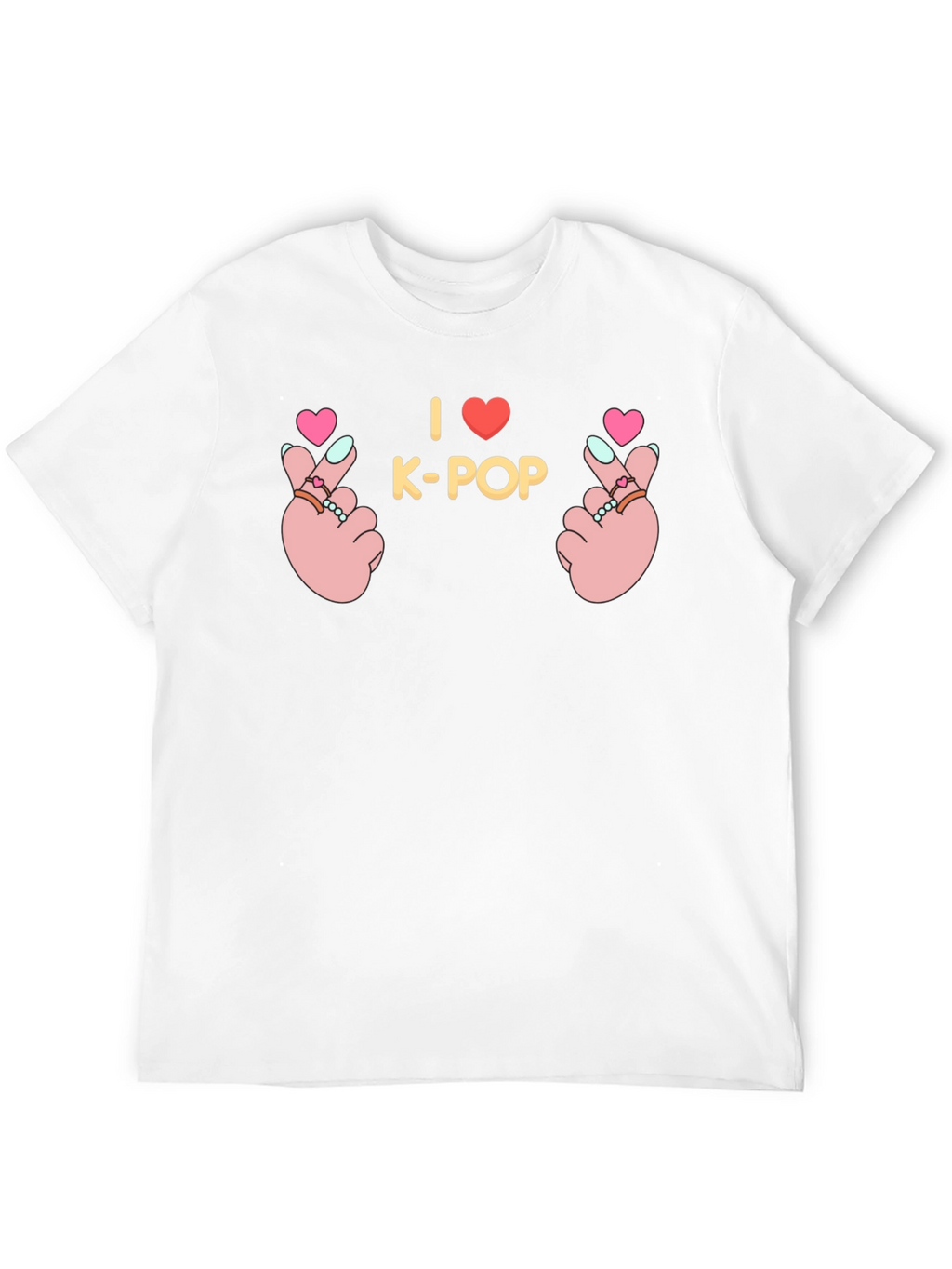 I Love K-Pop Hand Sign Graphic Tee