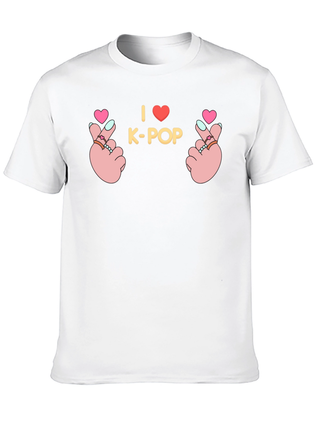 I Love K-Pop Hand Sign Graphic Tee