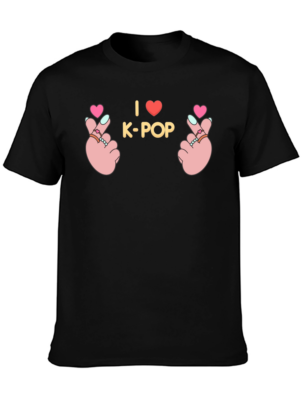 I Love K-Pop Hand Sign Graphic Tee