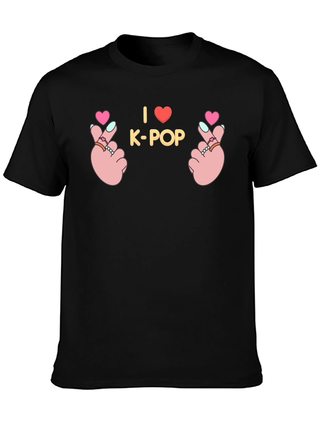 I Love K-Pop Hand Sign Graphic Tee
