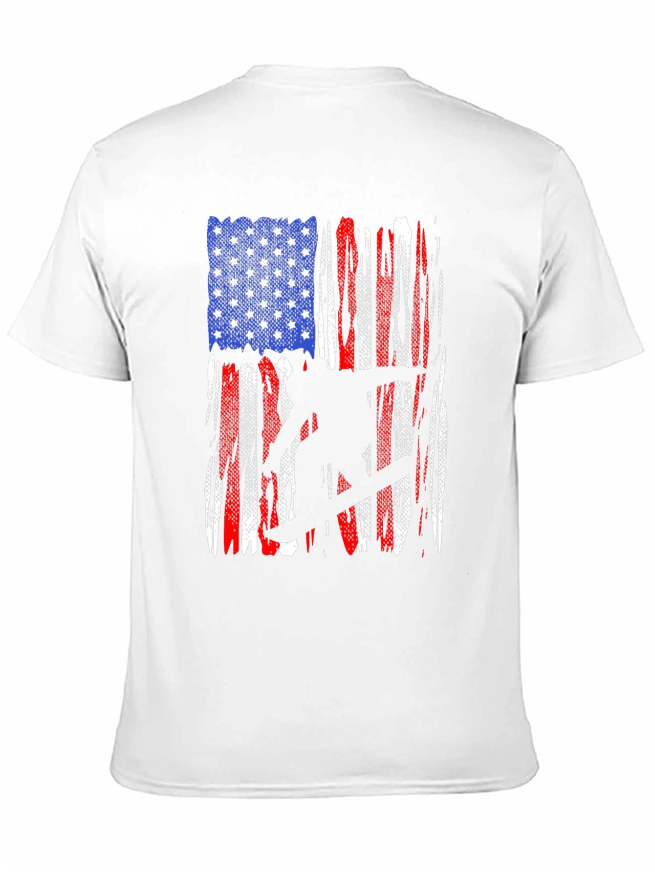 American Flag Snowboarder Graphic T-Shirt