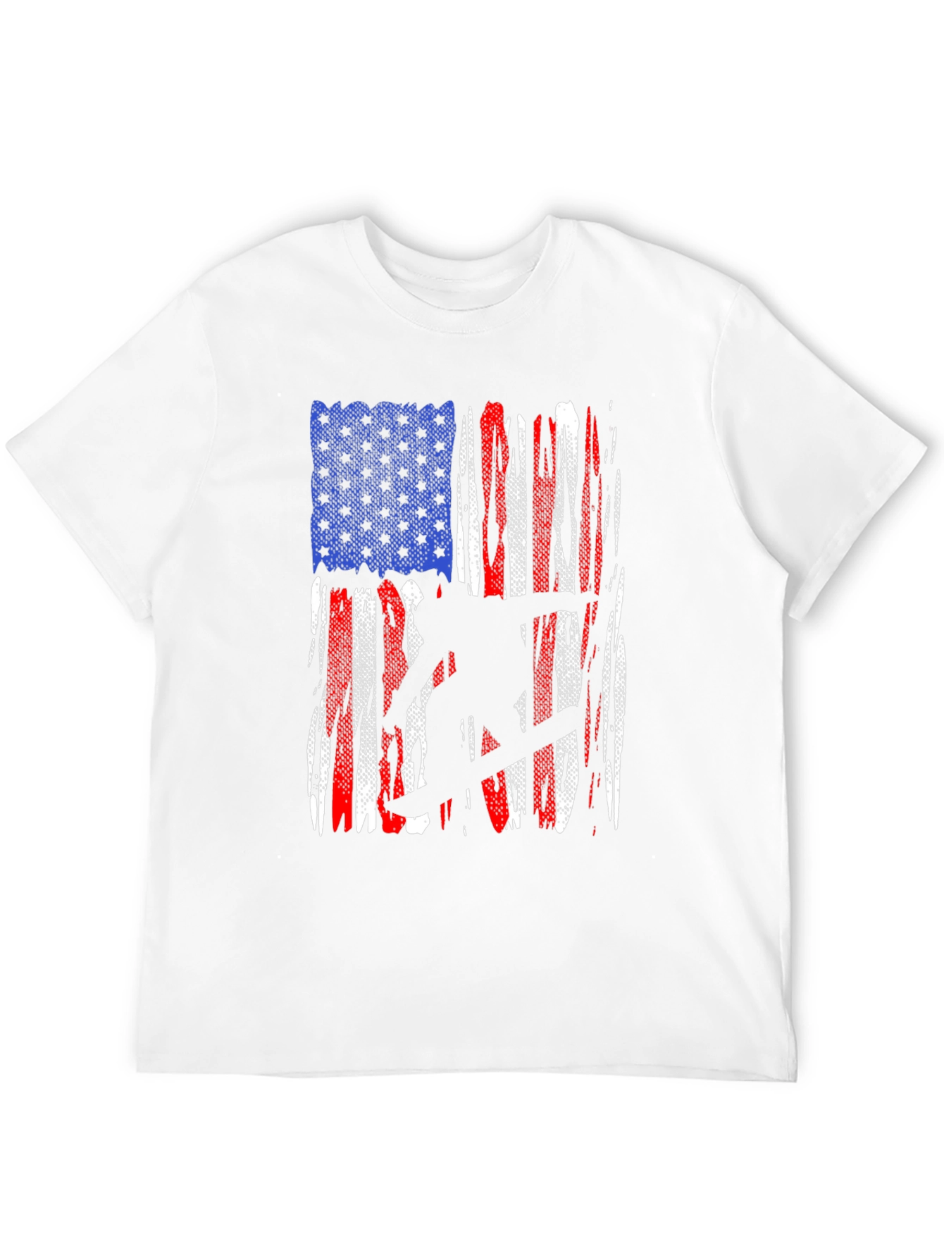American Flag Snowboarder Graphic T-Shirt