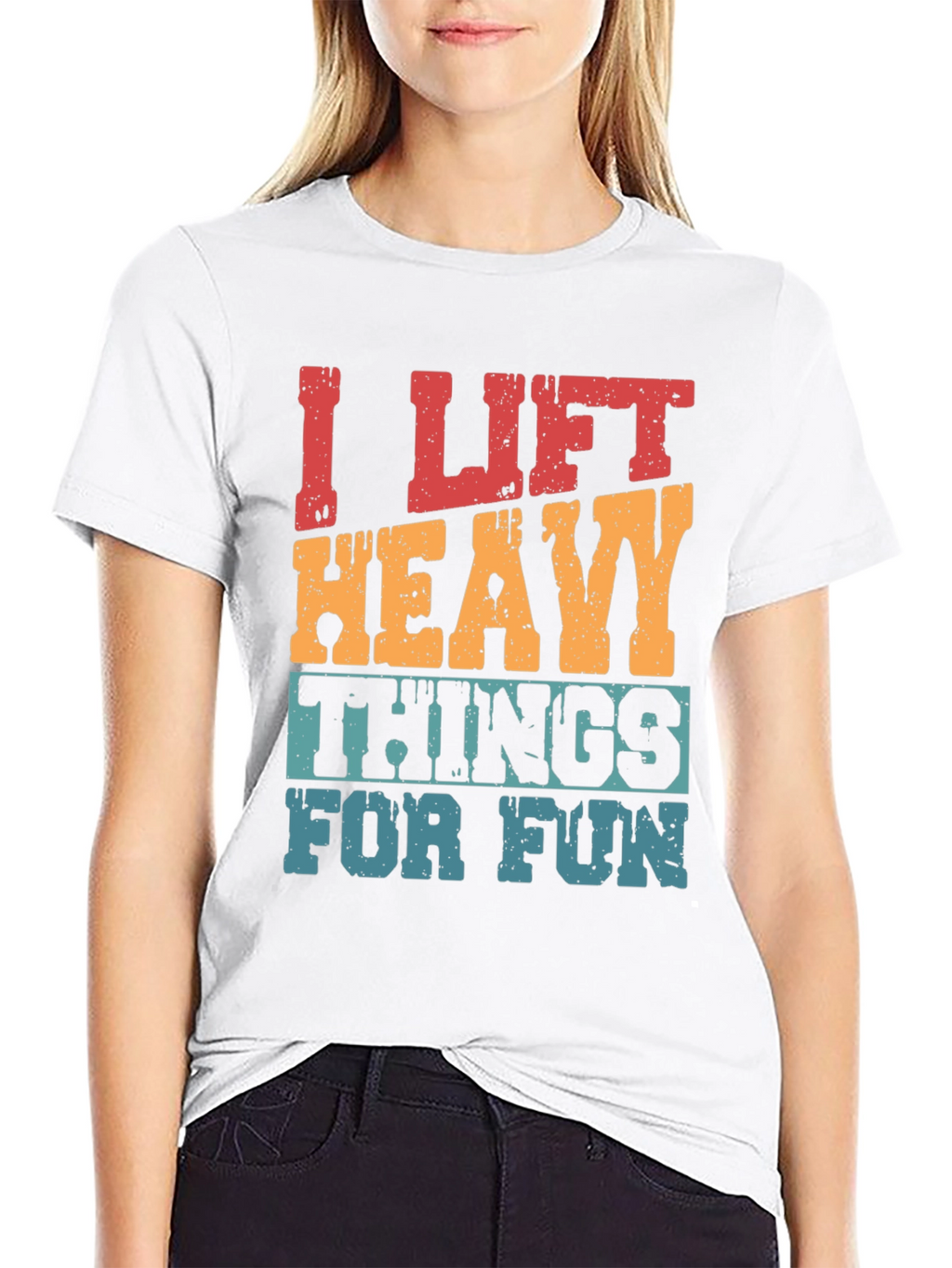 I Lift Heavy Things Funny Graphic Tee