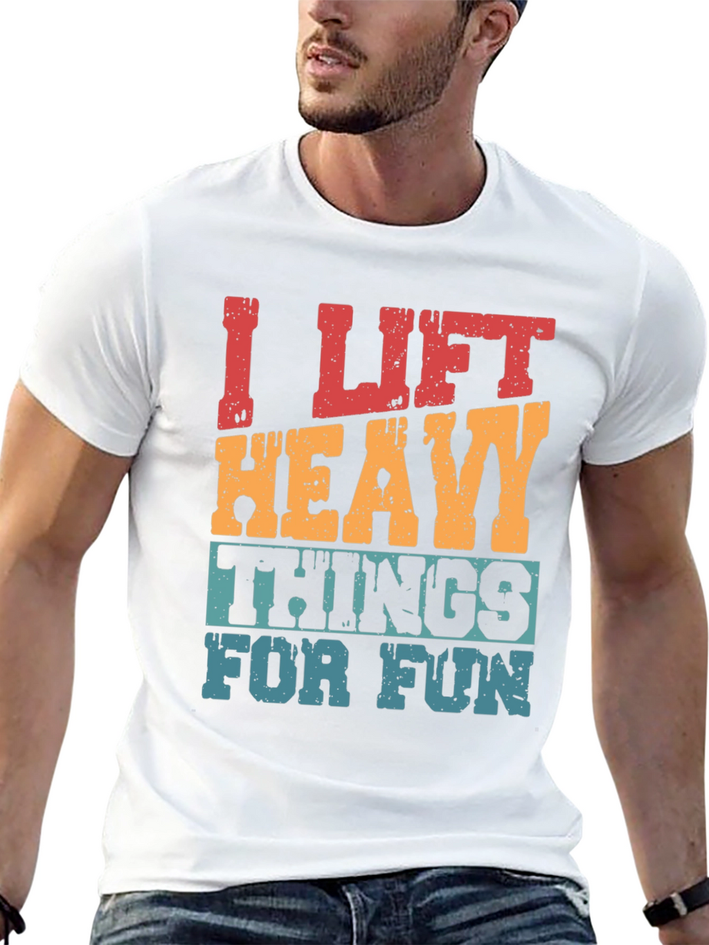 I Lift Heavy Things Funny Graphic Tee