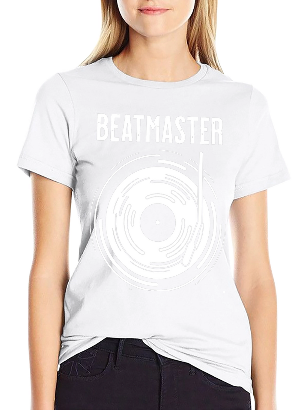 Beatmaster Black Graphic Tee for Music Lovers