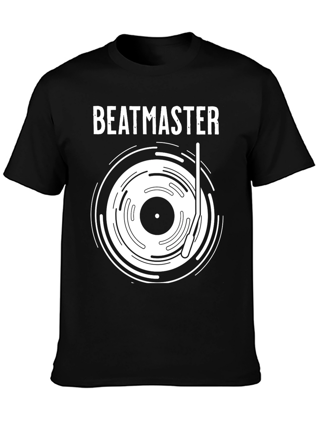 Beatmaster Black Graphic Tee for Music Lovers