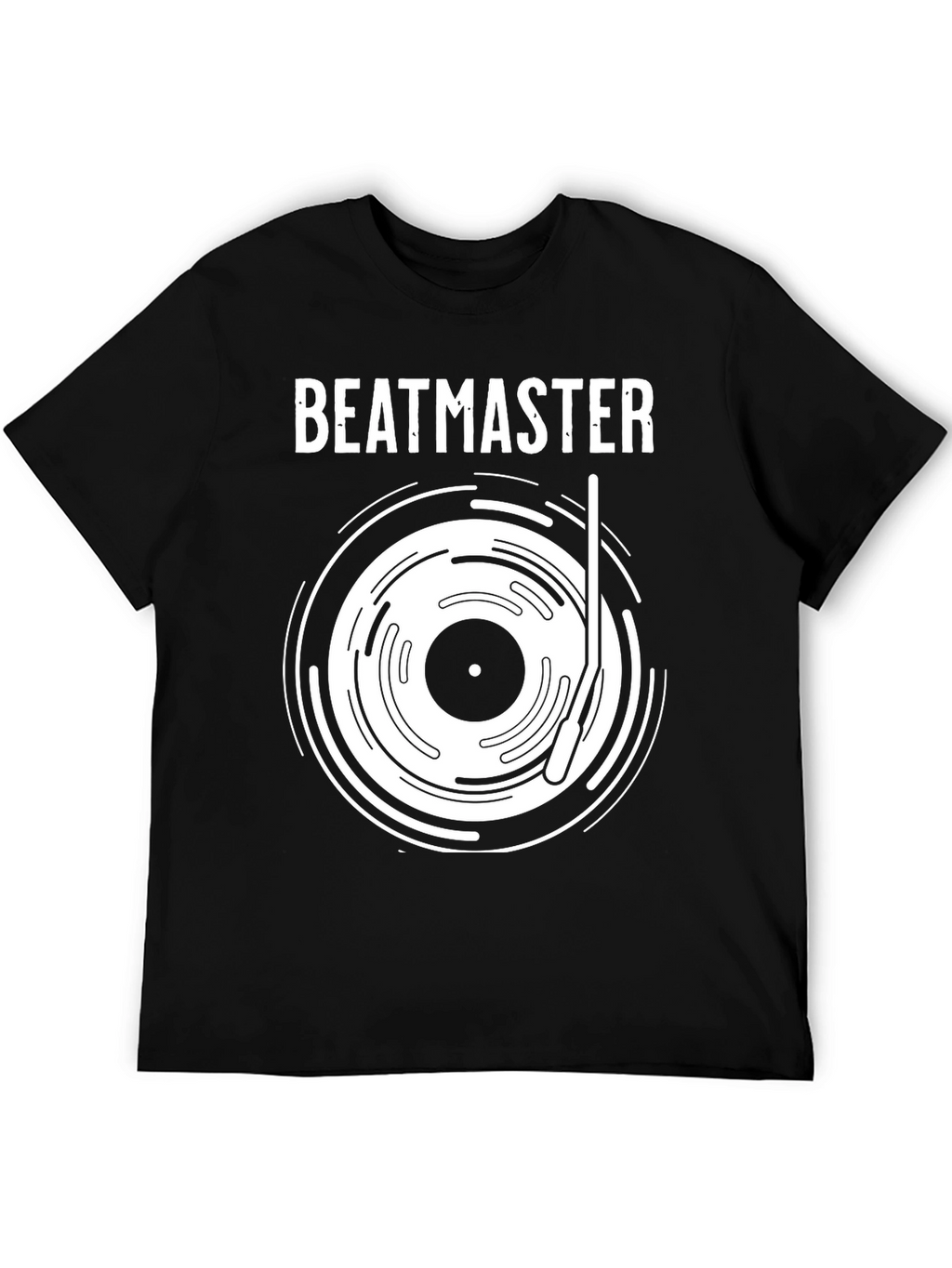 Beatmaster Black Graphic Tee for Music Lovers