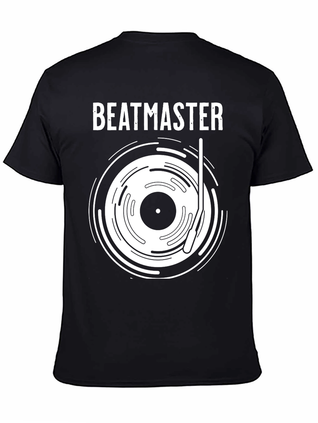 Beatmaster Black Graphic Tee for Music Lovers
