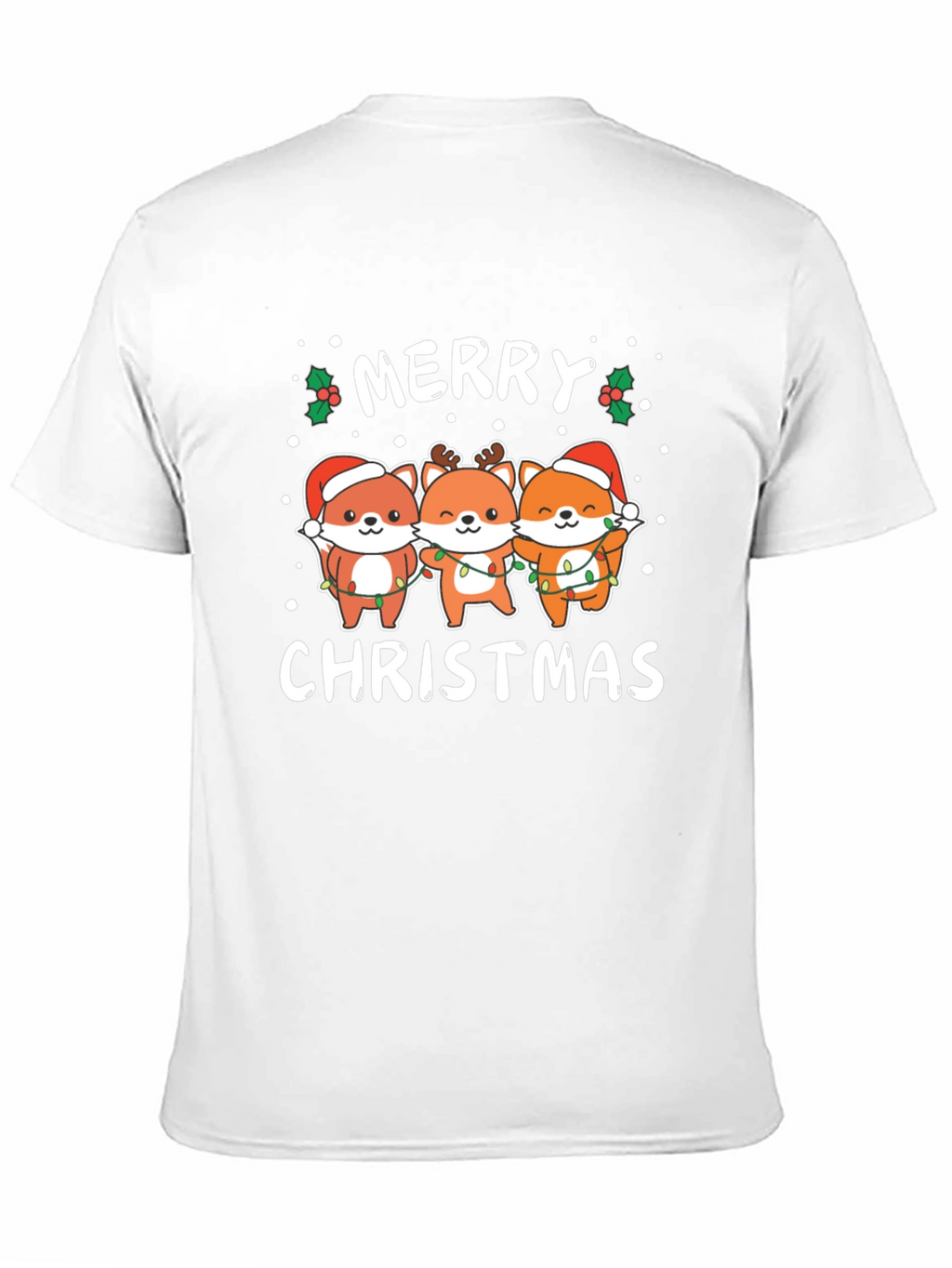Merry Christmas Fox T-Shirt - Holiday Gift