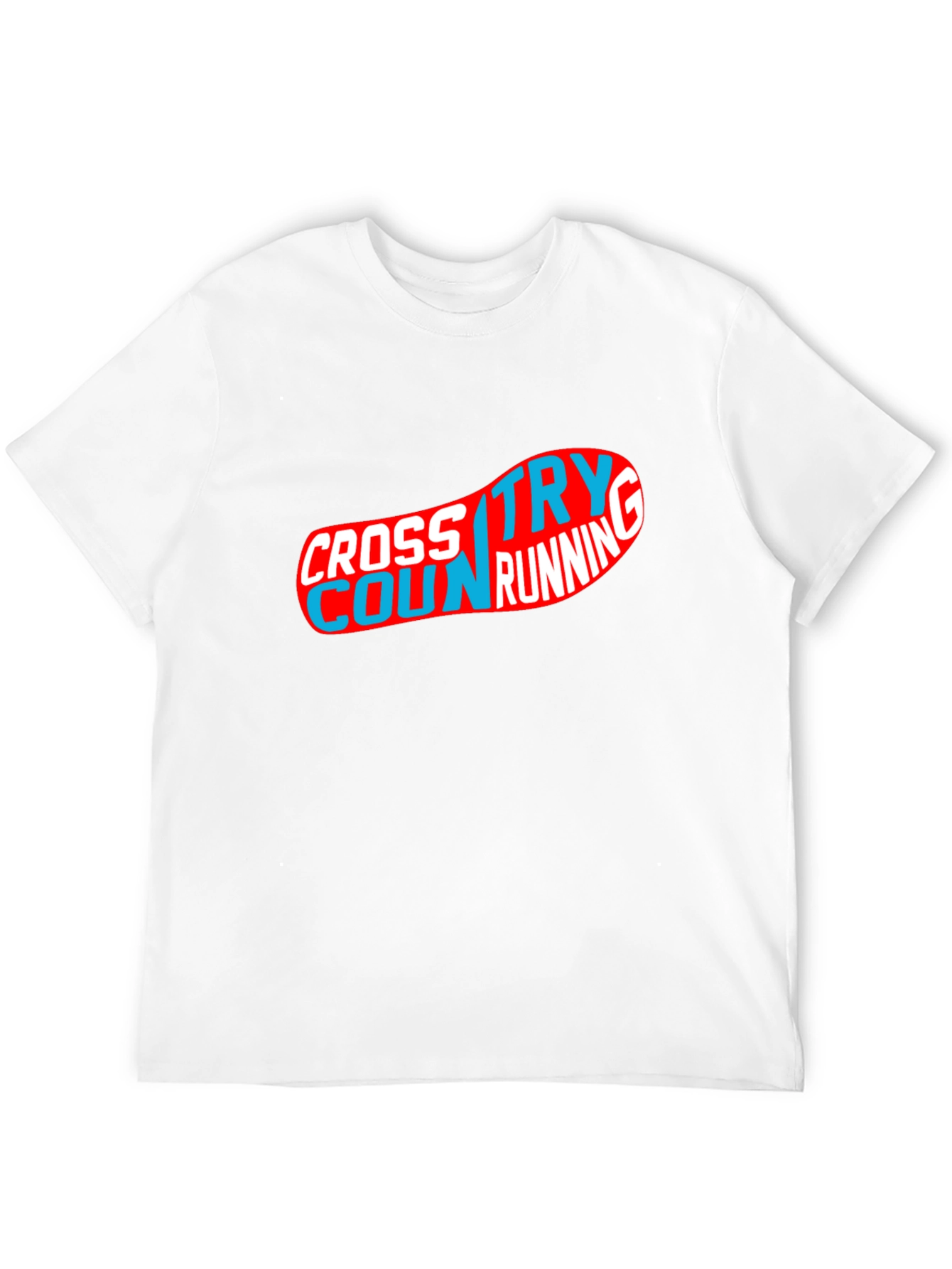 Cross Country Running Graphic Tee - Black