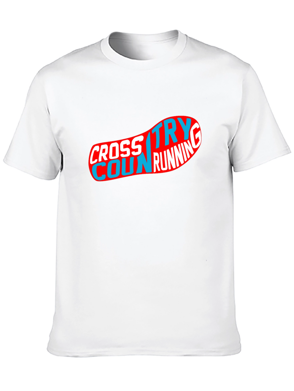 Cross Country Running Graphic Tee - Black