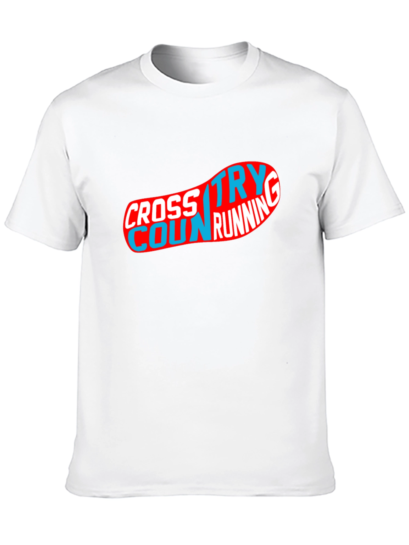 Cross Country Running Graphic Tee - Black