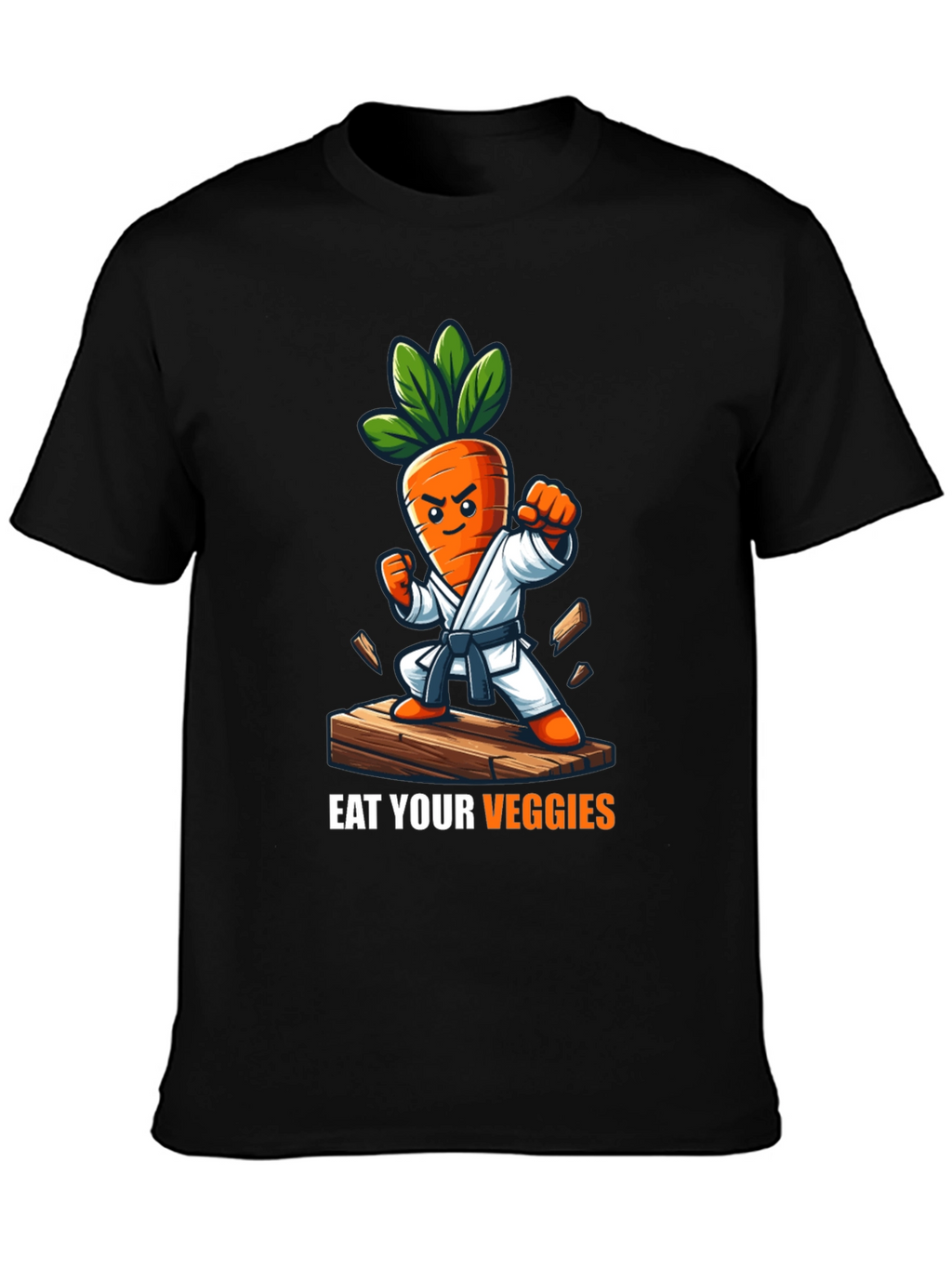 Eat Your Veggies Karate Carrot T-Shirt