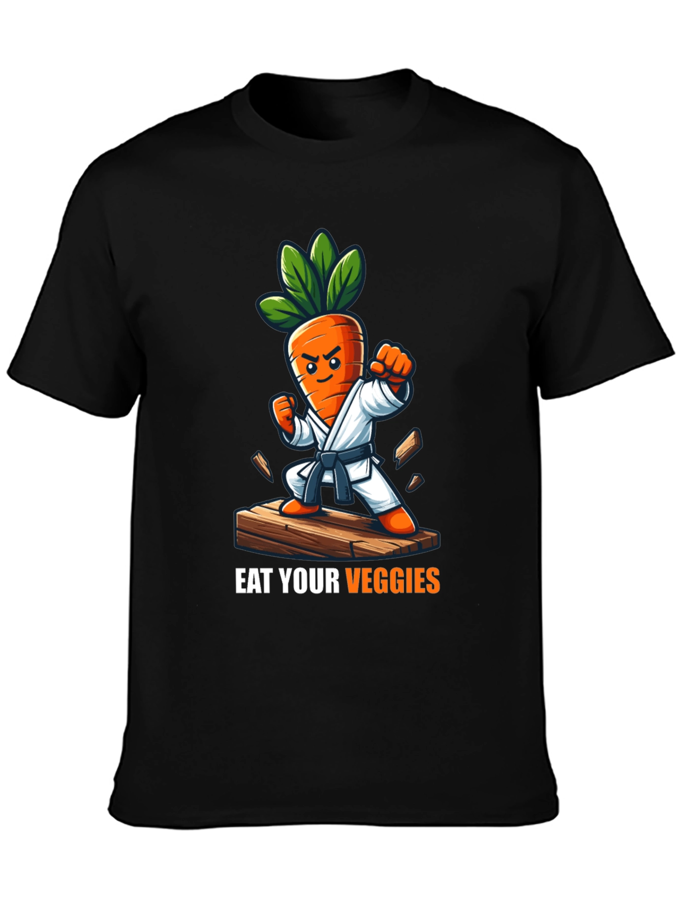 Eat Your Veggies Karate Carrot T-Shirt