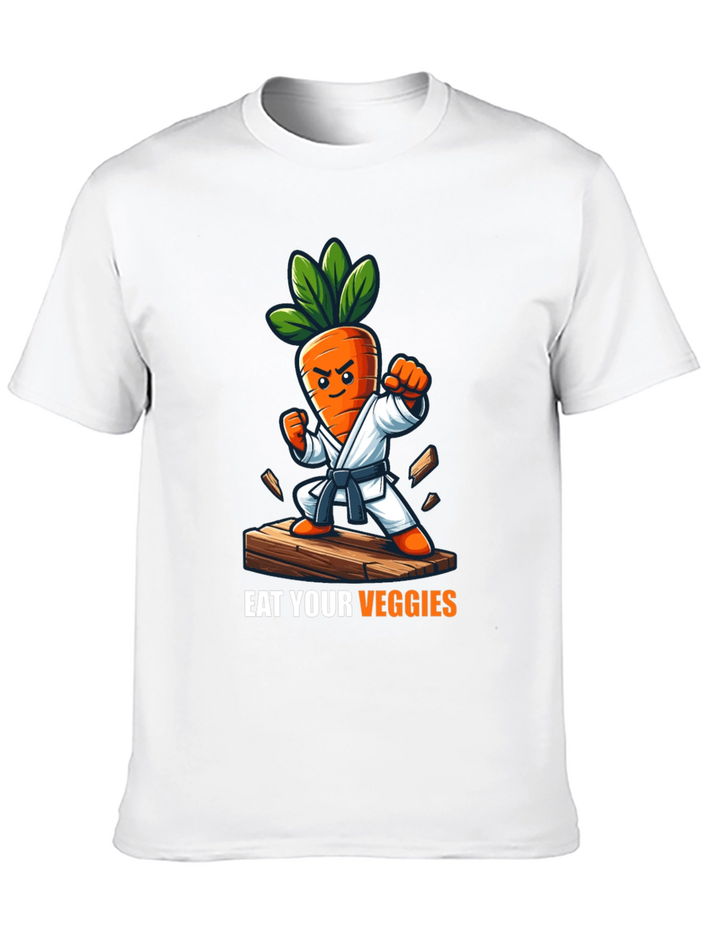 Eat Your Veggies Karate Carrot T-Shirt