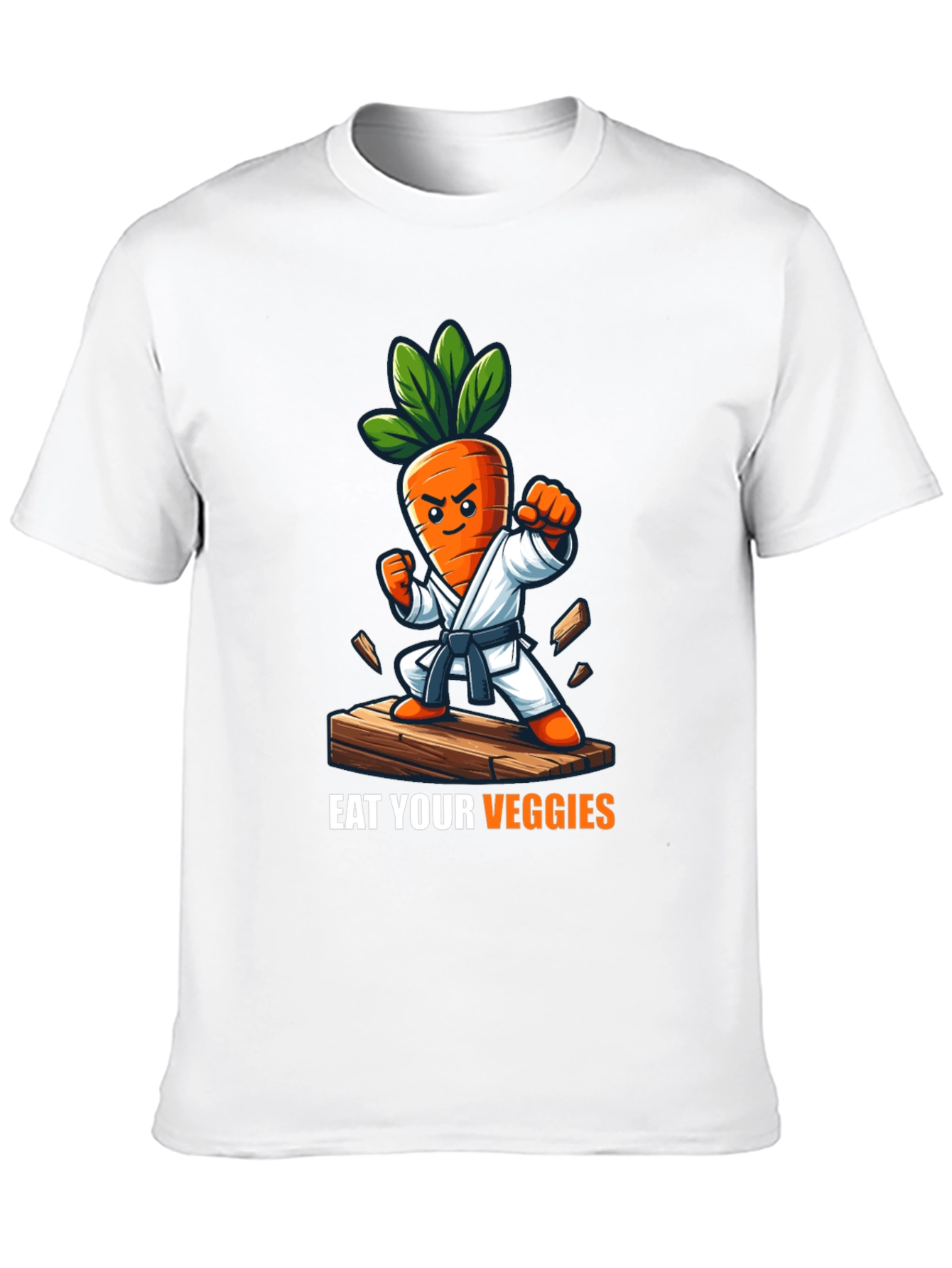 Eat Your Veggies Karate Carrot T-Shirt