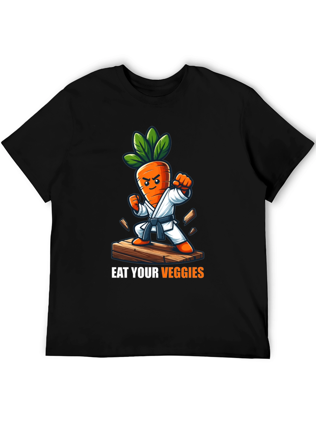 Eat Your Veggies Karate Carrot T-Shirt