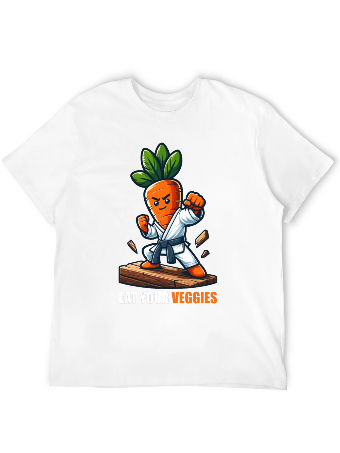 Eat Your Veggies Karate Carrot T-Shirt