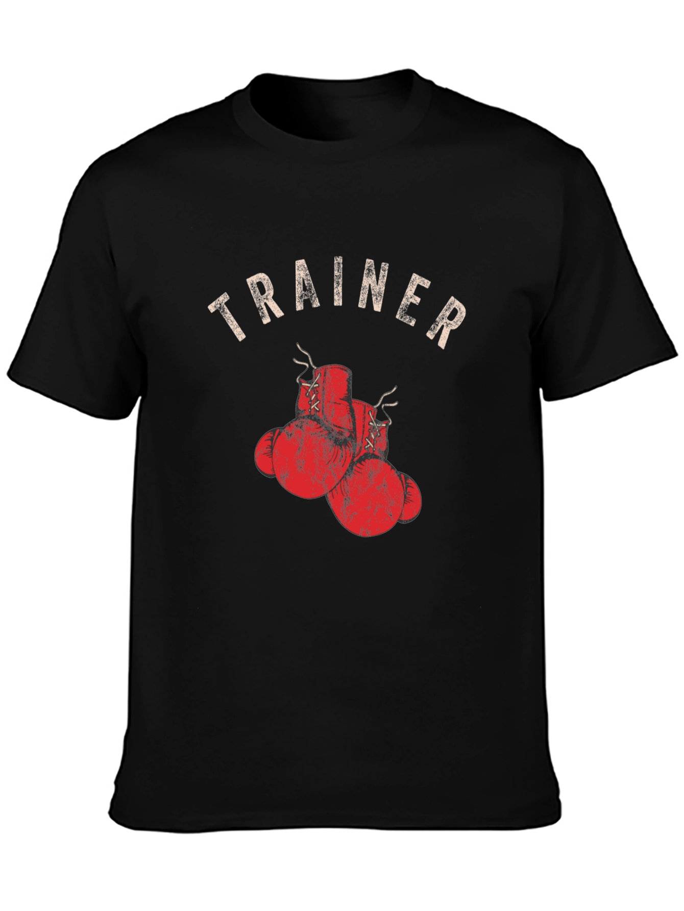 Trainer Boxing Gloves Graphic Tee - Black