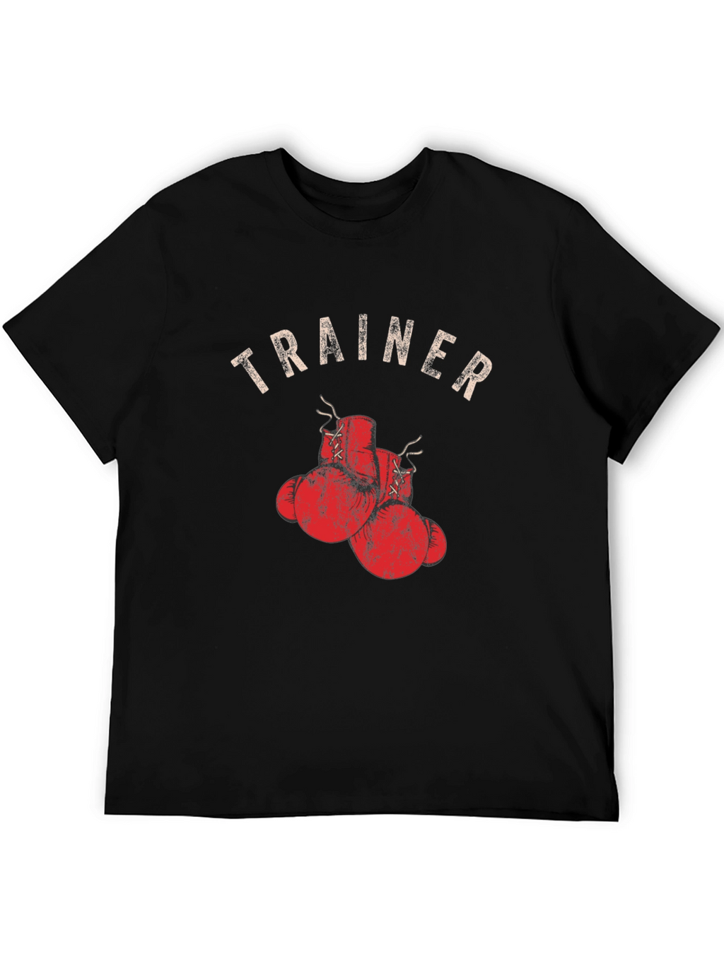 Trainer Boxing Gloves Graphic Tee - Black