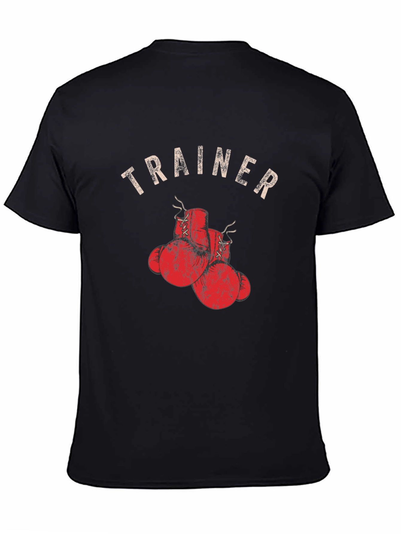 Trainer Boxing Gloves Graphic Tee - Black