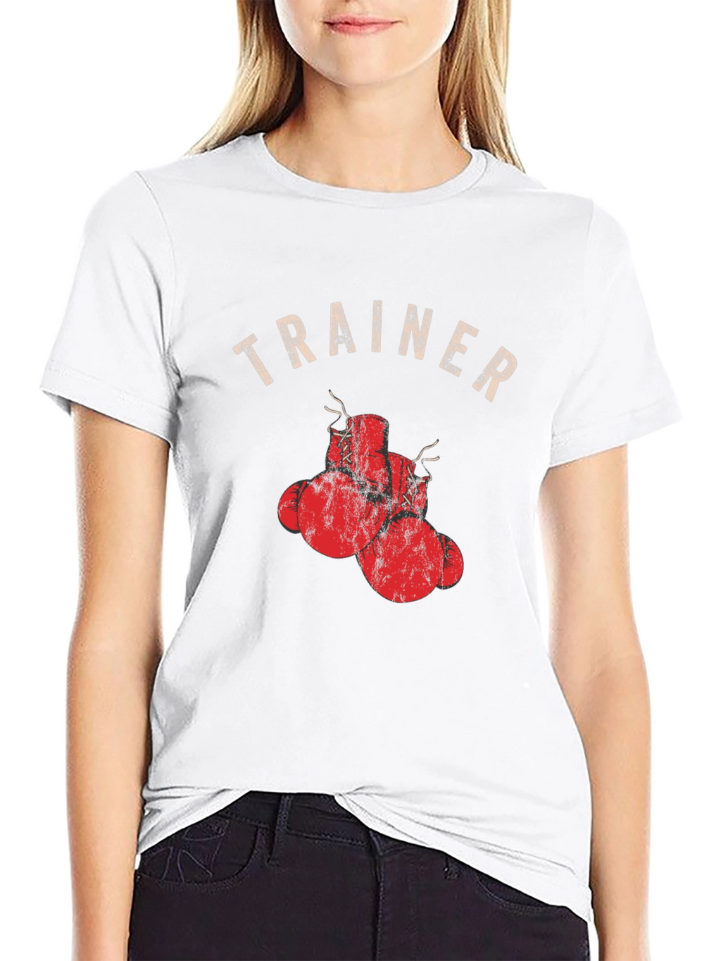 Trainer Boxing Gloves Graphic Tee - Black