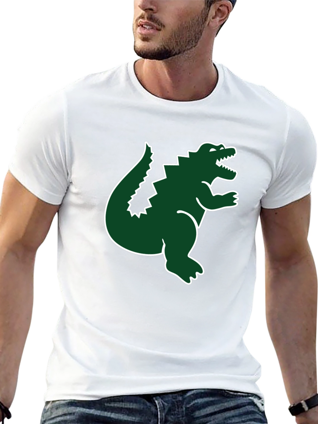 Dinosaur Graphic Tee - Mens Black T-Shirt