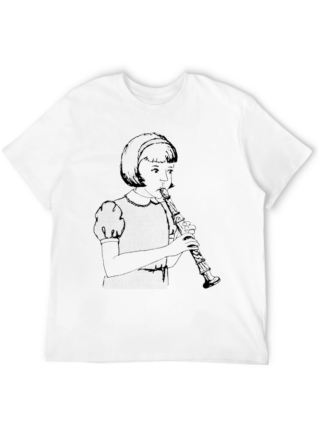 Girl Playing Clarinet Graphic T-Shirt - Unisex